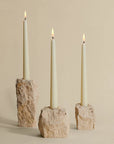 Travertine Candle Holder