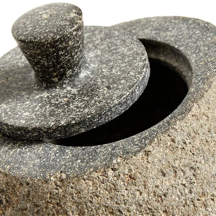 Stone Jar with Lid
