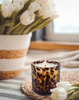 Fig & Aged Oak Amber Tortoise Soy Blend Candle