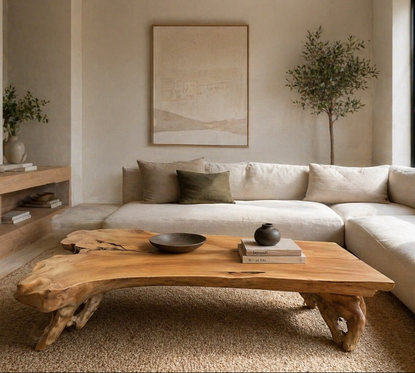 Teak Root Rectangle Coffee Table