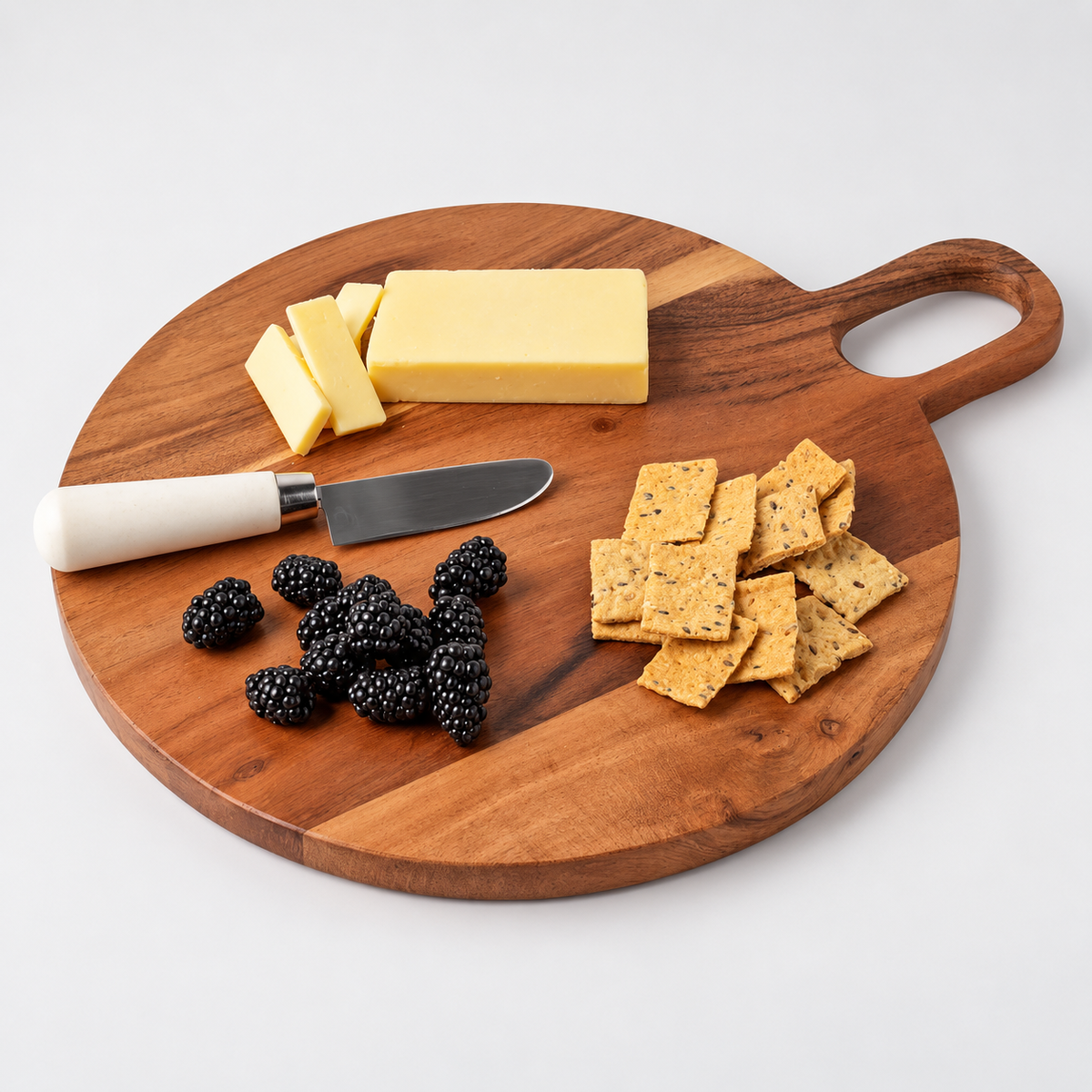 Acacia Circle Serving Board