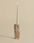 Travertine Candle Holder