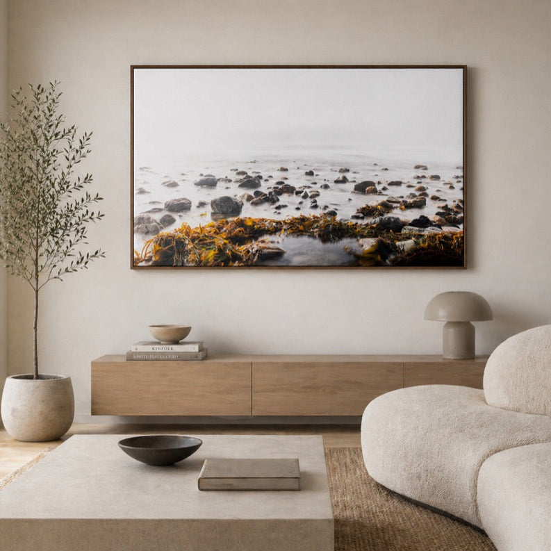 Misty Shores Photograph on Canvas