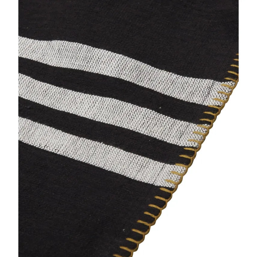 New Yorker Cotton Blanket | Black / White | King