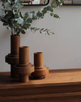 Cylinder Wood Vases