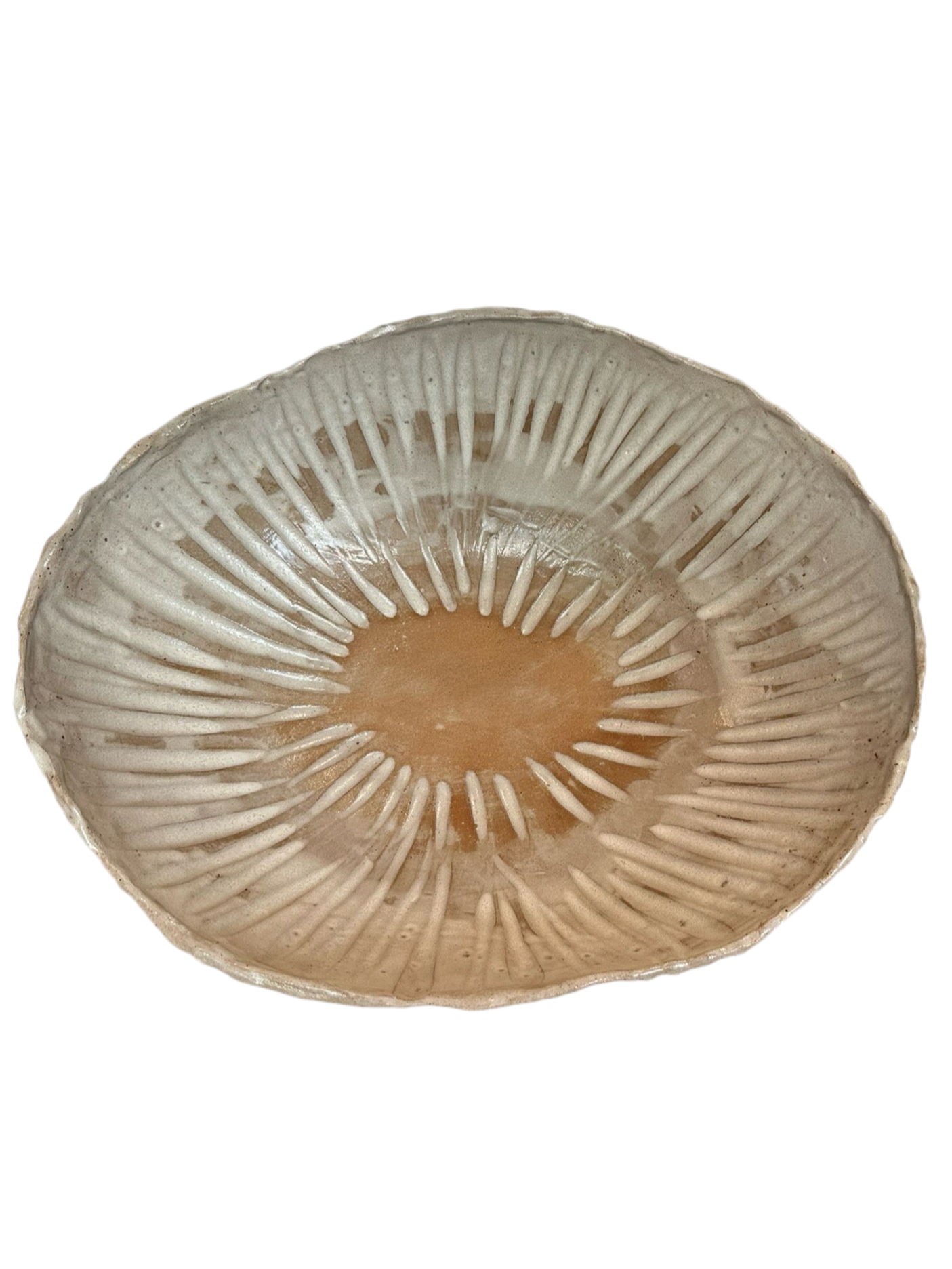 Large White Shell Bowl