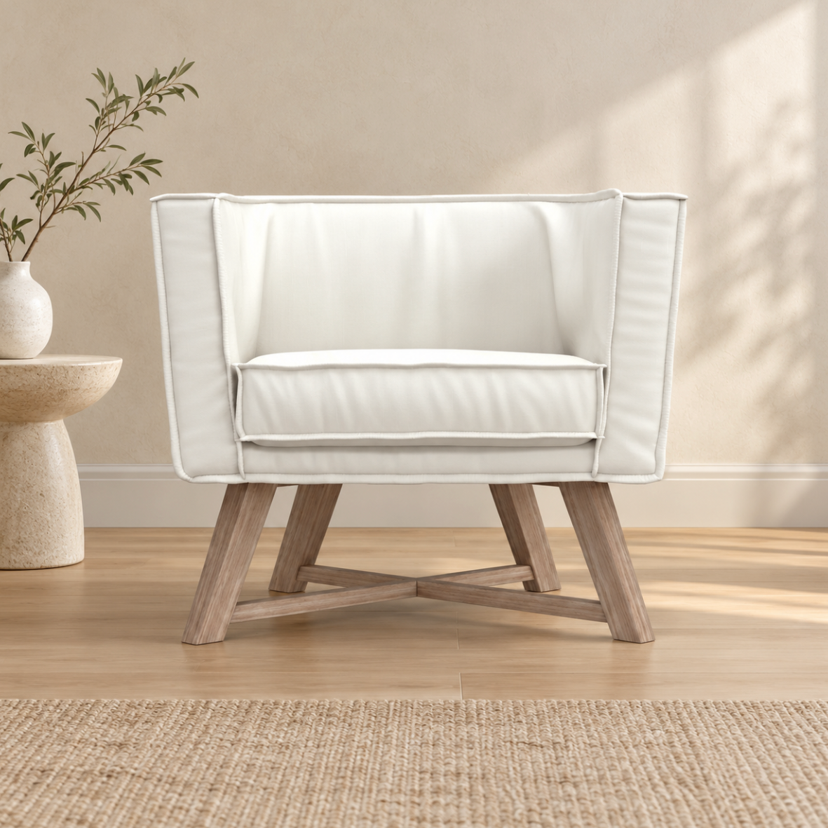 Gray 08 Chair - Bleached Oak