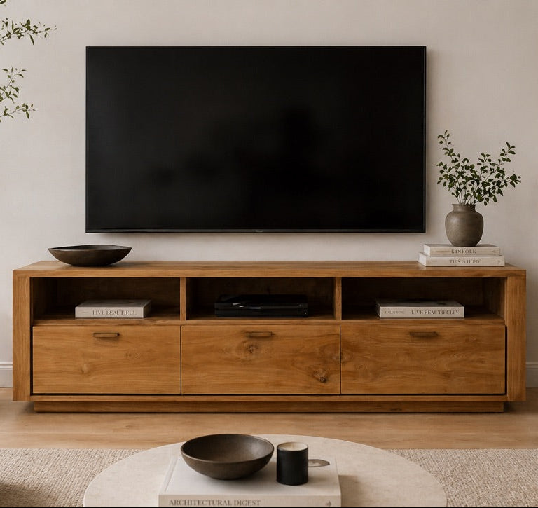 Shadow Entertainment Center with Handles
