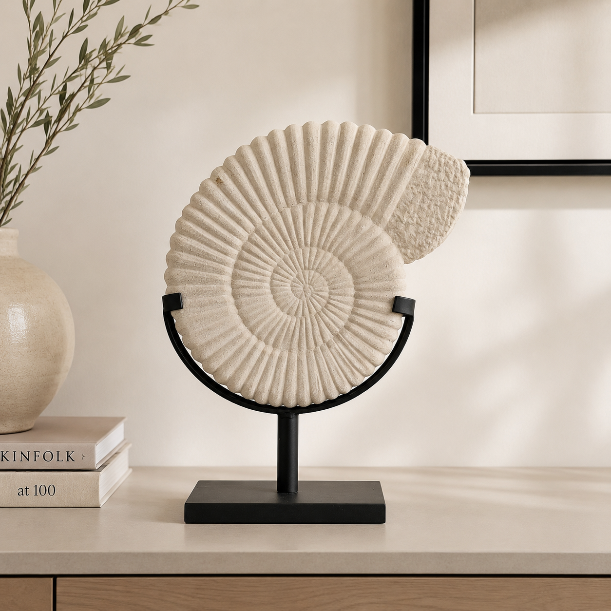 Nautilus Shell on Stand