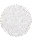 SHELL TRIM  TROPICAL RATTAN PLACEMAT