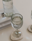 Beige Travertine Coaster, Set of 4