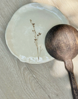 Hand-Painted Floral Spoon Rest, Brown