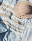 Ash Stripe Fouta Throw