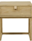 Leather Tab Side Table