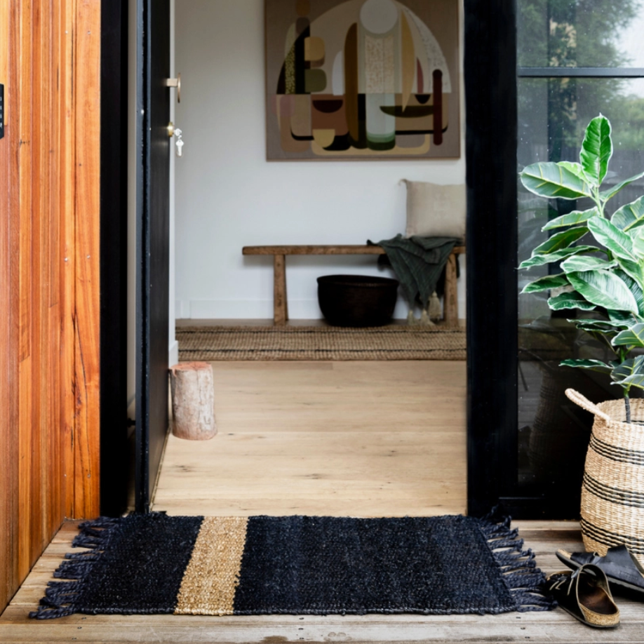 Irving Stripe Jute Mat