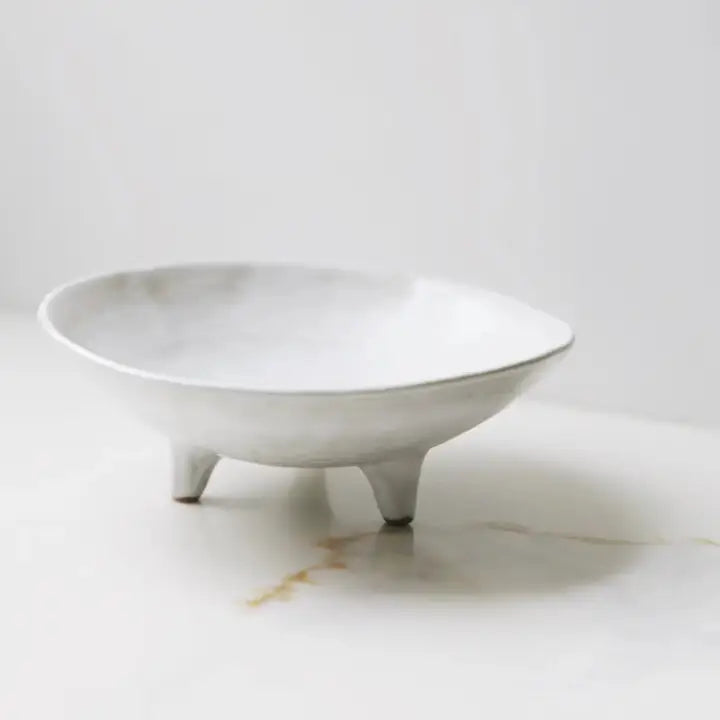 Footed Ceramic Display Bowl