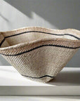 Striped and Waved Palm Leaf Dancing Basket