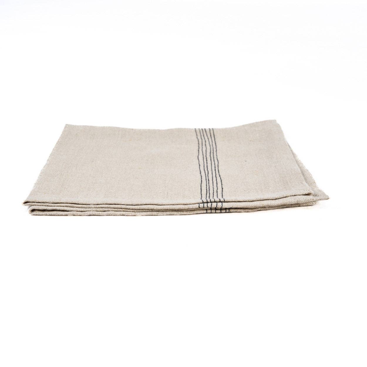 The Lint Biscuit Napkin - Natural Black