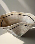 Striped and Waved Palm Leaf Dancing Basket