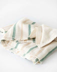 Baby Blanket Green Stripes