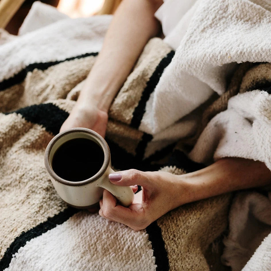 Coffee + Crema // Handwoven Blanket