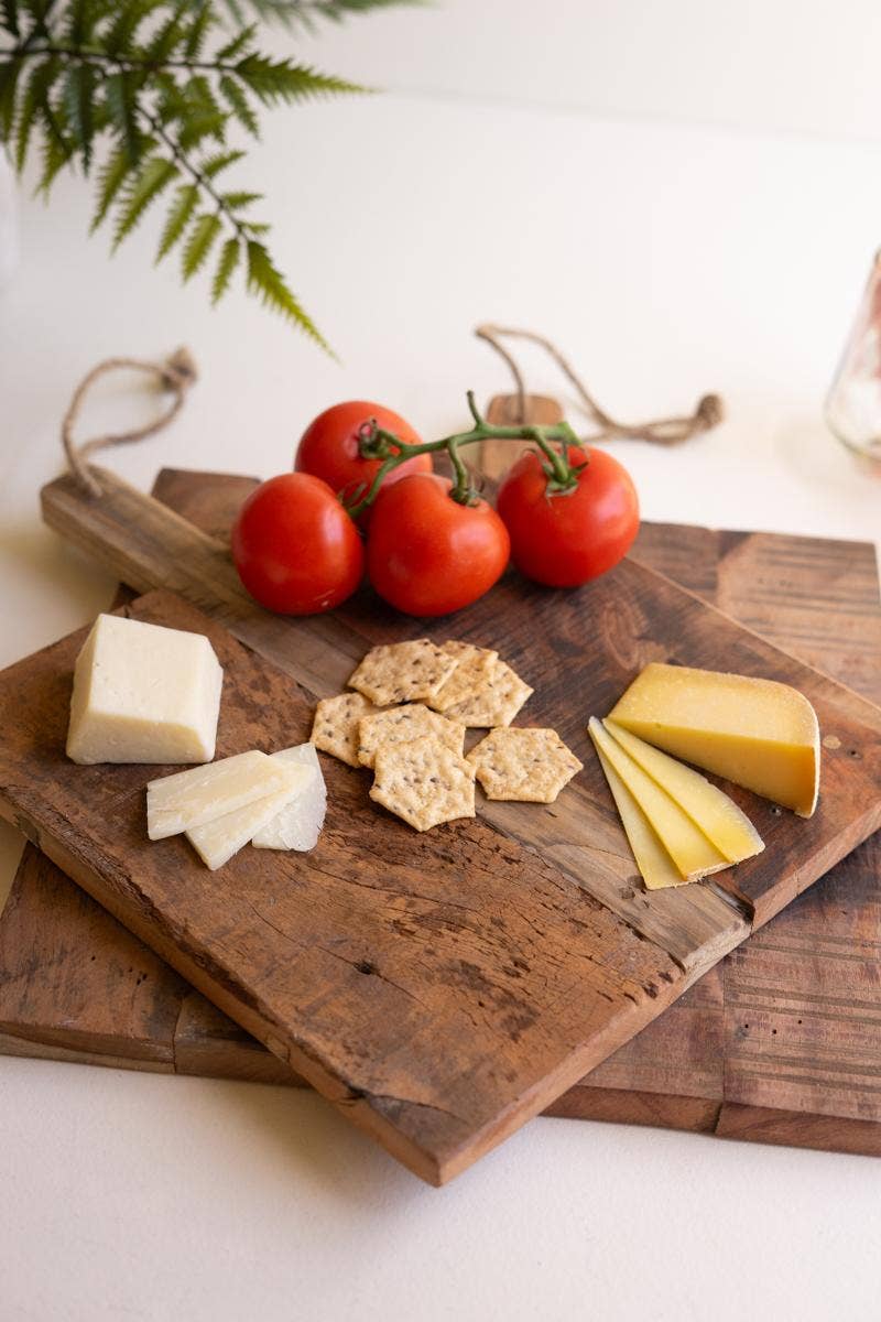 SET OF TWO WOOD CHEESE BOARDS