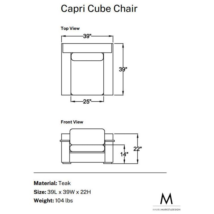 Capri Cube Chair