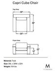 Capri Cube Chair