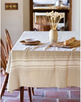 Contemporary Stone Stripe Tablecloth