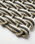 Sand + Charcoal + Pearl Triple Weave Doormat