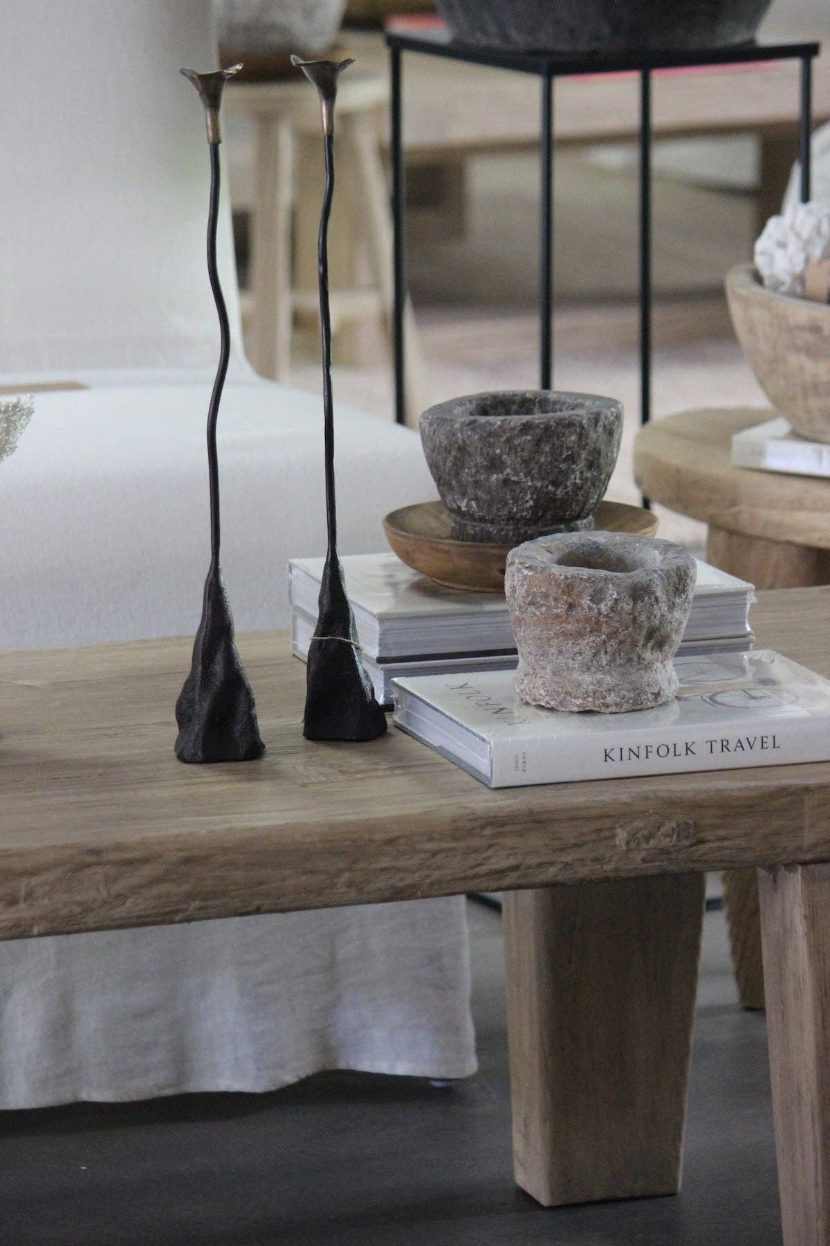 Carved Stone Mortar Bowl