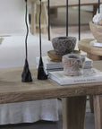 Carved Stone Mortar Bowl
