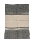 The Linen Dash Kitchen Towel - Natural Black