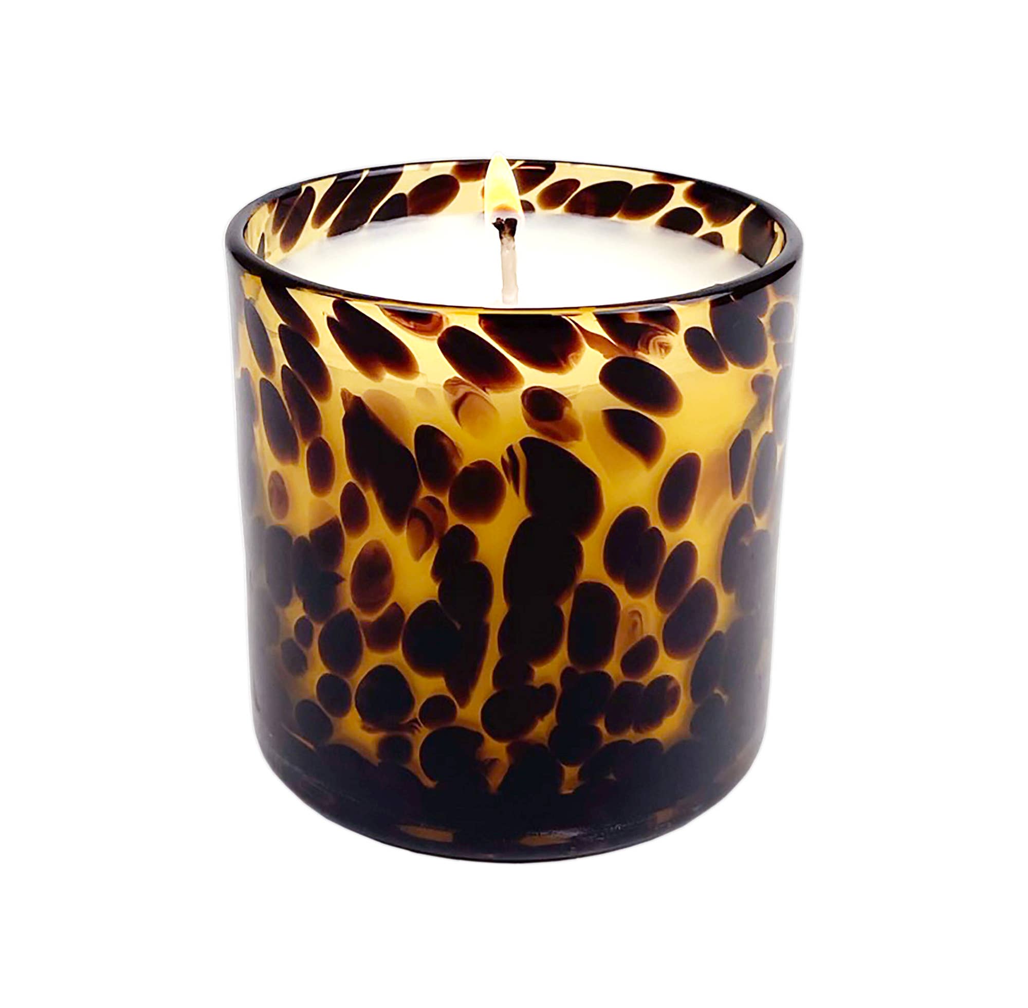 Fig &amp; Aged Oak Amber Tortoise Soy Blend Candle