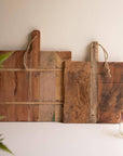 SET OF TWO WOOD CHEESE BOARDS