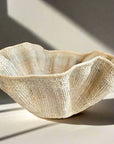 Dramatic Rippled Palm Leaf Dancing Basket