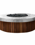 Hampton Round Fire Table - In Natural