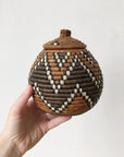 Zulu Lidded Basket 6-7" (Assorted) Mini