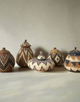 Zulu Lidded Basket 6-7" (Assorted) Mini