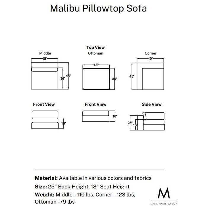 Malibu Pillowtop Sofa