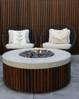 Hampton Round Fire Table - In Natural