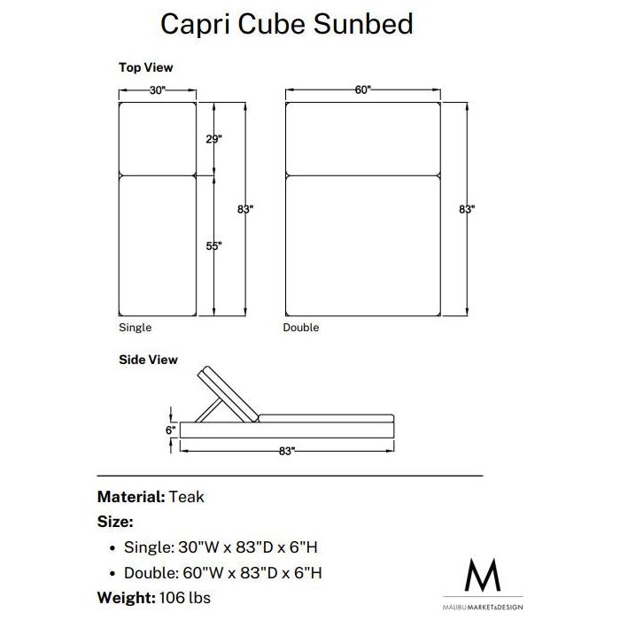 Capri Cube Sunbed