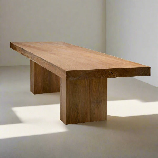 Teak Block Dining Table