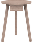 Gray 45 Side Table with Drawer in Bleached Oak