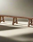 Teak Trestle Bench