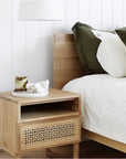 Willow Woven Bedside Table