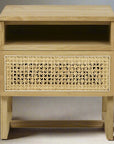 Willow Woven Bedside Table