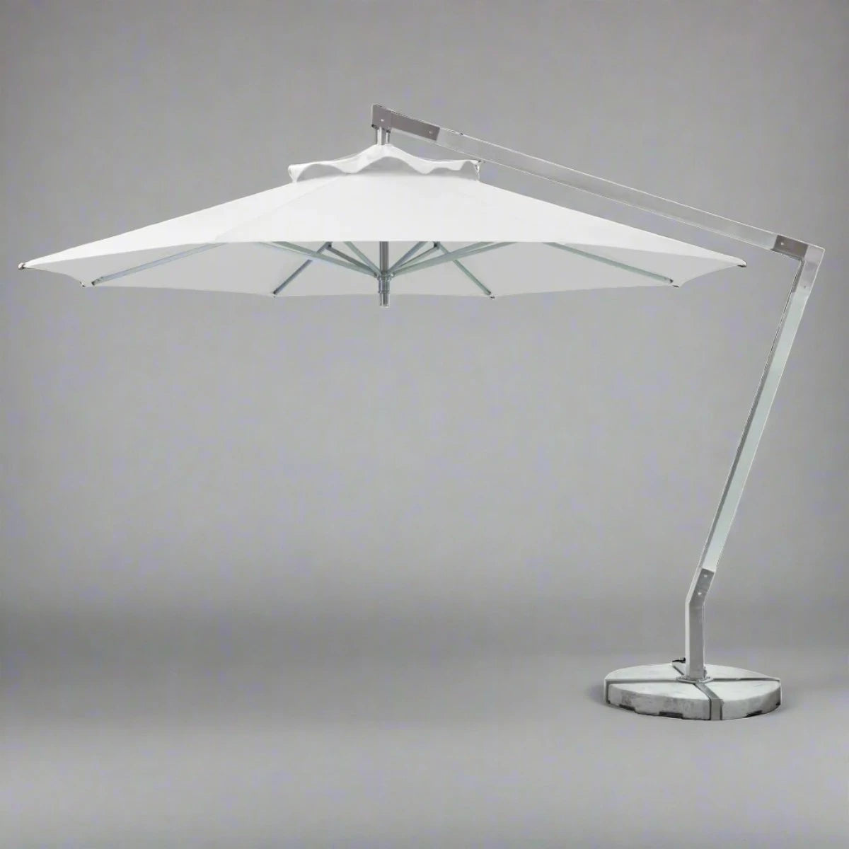 Atlantic R400 Cantilever Umbrella - White Canvas