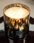 AG Opal Glass Three Wick Candle Jar in Black Fig Vetiver